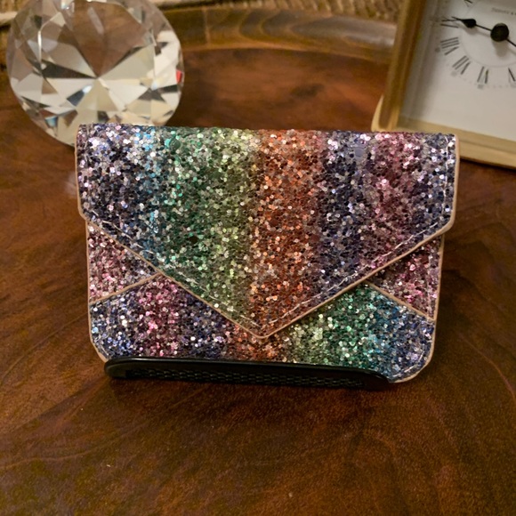 🌈SALE TODAY!🌈Rainbow Glitter Card Case! - Picture 4 of 4